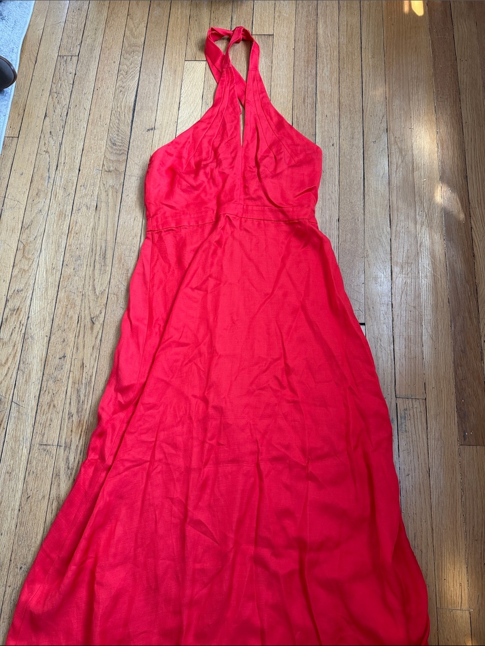 NWT Boden Halter Backless Maxi Dress in Red size 10 - Picture 6 of 7
